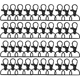 Swivel Clasp Hooks,Key Chain Clip Hooks, D Ring Clip Lanyard Hardware for Keychain Making, Lanyard Making, Purse Hardware,40 Pcs (1"Lnside Width)