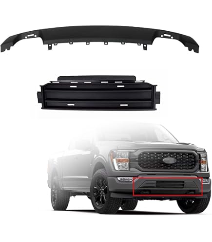 KARPAL Front Lower Bumper Grille For 2021-2022 Ford F-150 – Textured Black, ML3Z17B968BB/BA