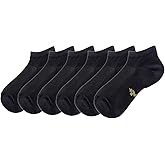+MD 6 Pairs Ankle Socks for Women and Men, Bamboo Viscose Smell Control Cushioned Sole Casual Low Cut Socks
