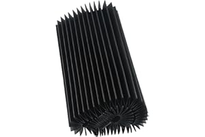 Clashpower CNC Machine Accordion Dust Cover,Milling Machine Flexible Protective Cover,Bellows Waterproof Protective Cover(200mm), as picture show, V7B9J880DB830MWJ73VDV