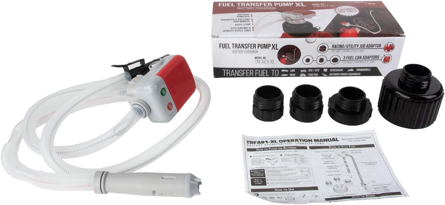 Fuel Can Adapter Bundle for TRFA01XL Racing Fuel Transfer Pump with