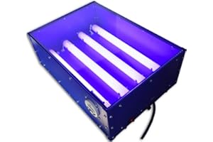SAHUANIYE 18" X 12" 60W LED UV Exposure Unit, Exposure Machine with Timer & 4pcs 15W Light Tubes, Silk Screen Printing Light Box Tabletop Drying Tools, DIY Plate Making Equipment, Exposing Area 18 * 12.59inch
