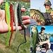 Sougayilang Fishing Lures Bass Worm Bait Grubs Lures for Saltwater Freshwater Trout Bass Fishing 12PCS-Mix