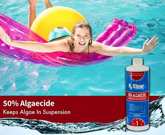 Rx Clear Algaecide 50 Plus 50 Percent Concentrated Liquid Algaecide