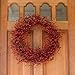 Everton Red Berry Wreath 24 Inch -Gorgeous Winter Front Door Wreath Design Will Embellish Decor, Beautiful White Gift Box Included