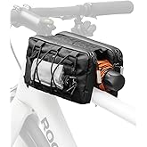 ROCKBROS Top Tube Bike Bag,Large Capacity Bicycle Front Frame bag Quick Release Bike Tube Bag Cycling Pouch with Shoulder Strap Bike Accessories for Adult Bikes