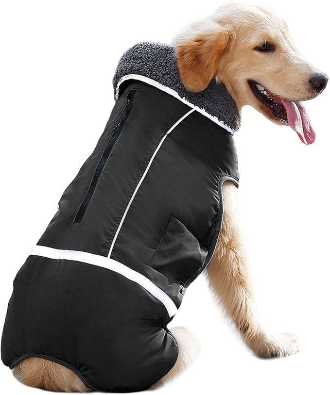 IREENUO Winter Coats for Dogs, Reversible Windproof