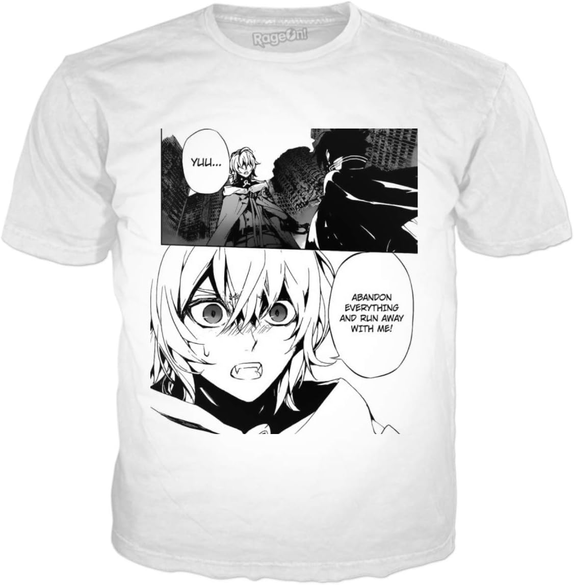 Owari No Seraph Ih-15-B Men's Comfortable Cotton Short Sleeve Tshirt