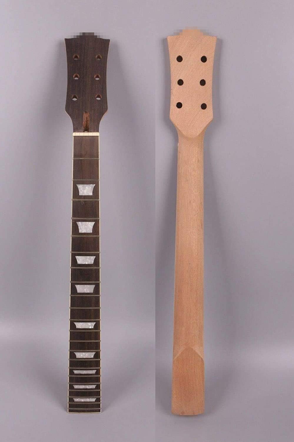 Unfinished Guitar Neck 22 fret 24.75 inch Mahogany Rosewood Fretboard Guitar Neck Replacement