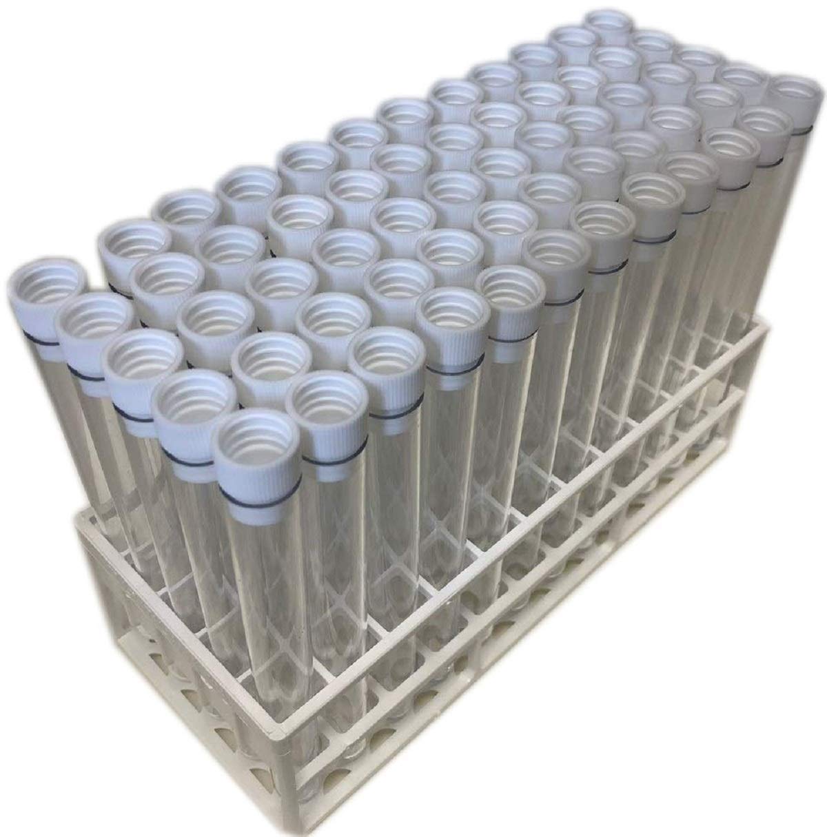 Pastic Test Tubes LTD 60 x 150 mm x 17 mm Tubes with Tray and Stoppers