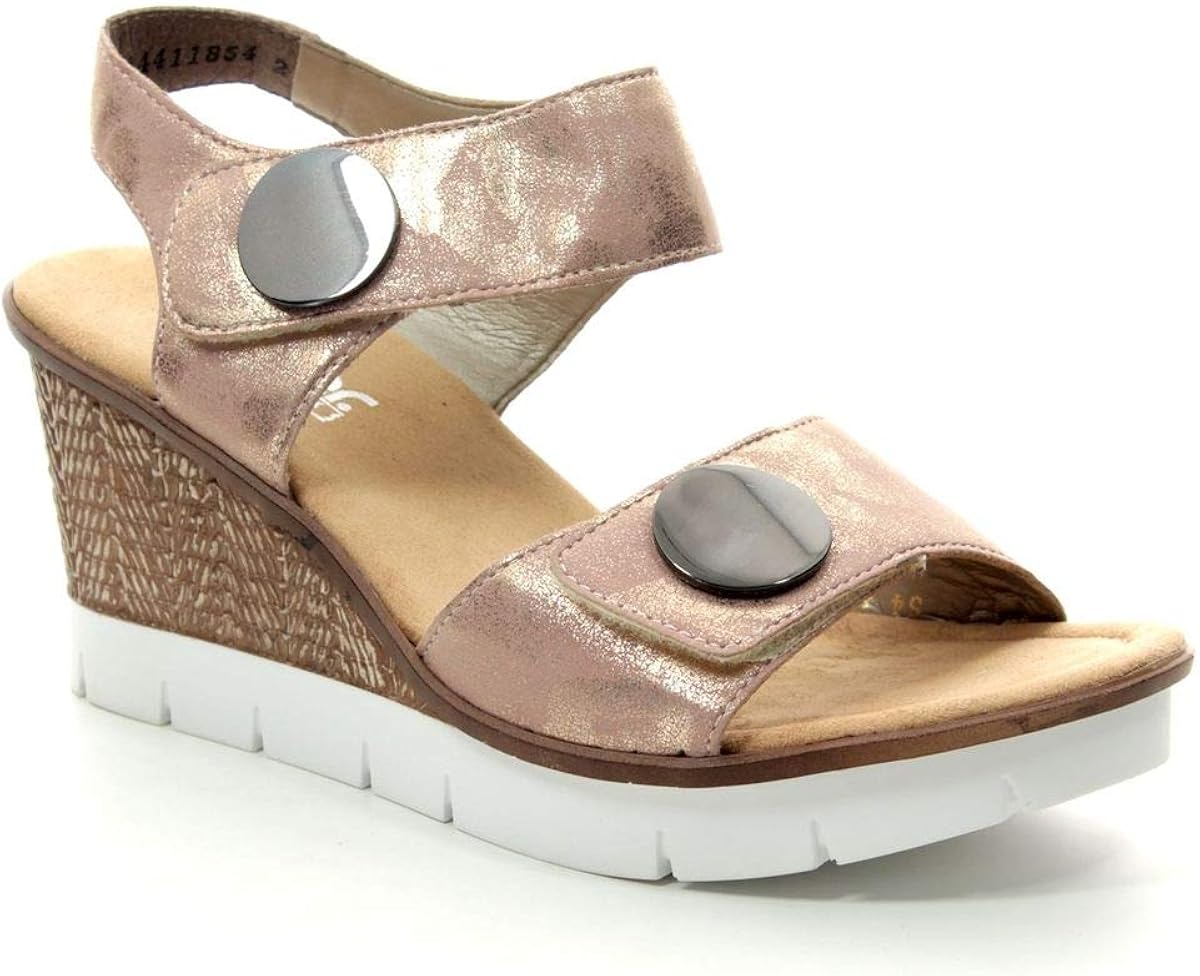 rieker metallic sandals