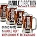 One 16 Oz Groomsmen Beer Mug Wedding Party Gifts for Groomsman Beer Glass Etched Engraved Custom with Name and Date for Wedding, Engagement Bachelor Party Groomsmen Gifts