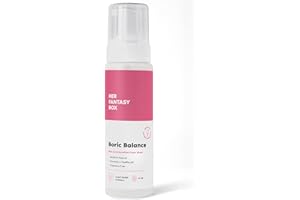 Her Fantasy Box | Boric Balance Yoni Foam Wash - Naturally Safe, pH-Balancing, Gentle Cleansing Formula for Daily Care, Odor Control, and Feminine Hygiene, 6 oz