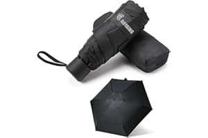 GAOYAING Small Mini Umbrella with Case by GAOYAINIG Light Compact Design Perfect for Travel Lightweight Portable Parasol Outdoor Sun&Rain Umbrellas 34 Inches