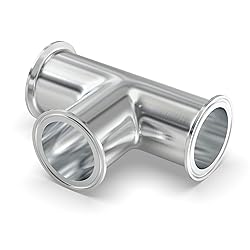 TAISHER 1PCS 304 Stainless Steel 2" Tube OD 3 Way