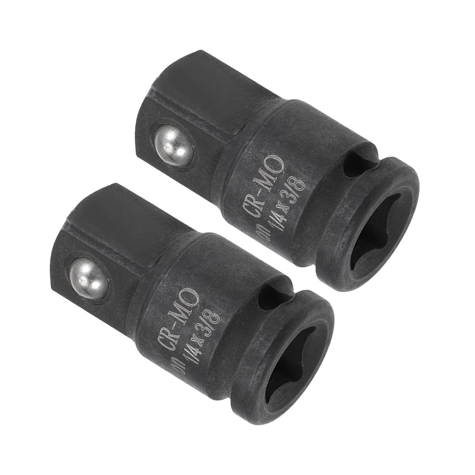 CoCud Socket Adapter, 1/4" Female to 3/8" Male CR-MO Impact Driver & Wrench Tool - (Applications: for Mechanical Equipment Repair), 2-Pieces