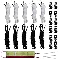 Joycoco 12 Pack Replacement Drawstrings for Sweatpants Shorts Hoodies with Drawstring Threaders and Cord Locks 51" Long