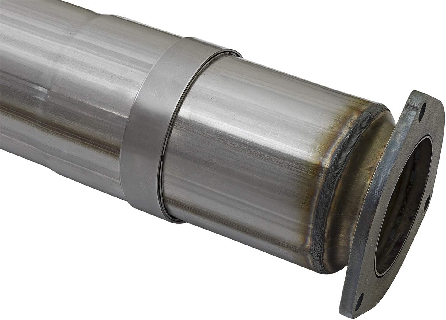 aFe Power 49-43090-B Large Bore-HD 5in 409 Stainless Steel DPF-Back Exhaust System w/Black Tip
