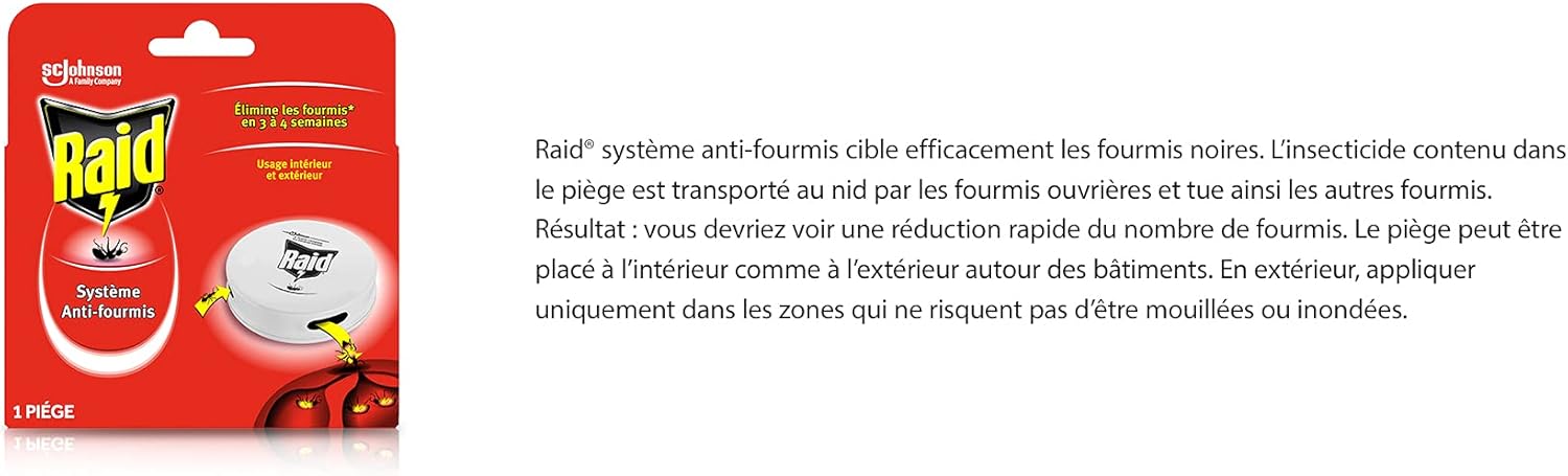 Raid sistema anti-fourmis, caja de cebo, uso interior y ...