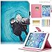 LittleMax iPad Mini Case, (TM) [Pen Slot] Kickstand Leather Case Smart [Auto Wake/Sleep] Wallet Case [Magnet Clasp] Flip Cover for iPad Mini 1/2/3 [Free Cleaning Cloth,Stylus Pen]-01 Otter Couple