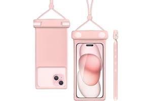 wellhouse Waterproof Phone Pouch, Waterproof Phone Case for iPhone 16 15 14 13 Pro Max XS Samsung, IPX8 3D Cellphone Dry Bag Beach Essentials -Duke Pink