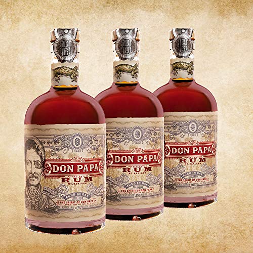 Don Papa | Rum | 3 x 700 ml | 40% Vol. | Über 7 Jahre in amerikanischen Eichenfässern gereift | Leichter & fruchtiger Duft | Aromen von Vanille, Honig & kandierten Früchten | Langer & reichhaltiger Abgang | Aus Zuckerrohr – Bild 2