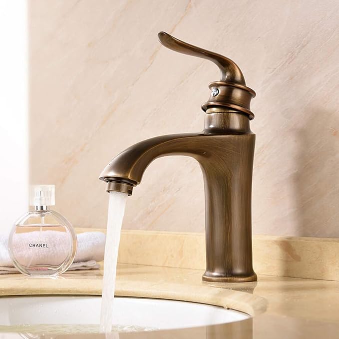 LH-Grifo de baño：Antiguo Montaje en encimera Sola manija Un agujero in