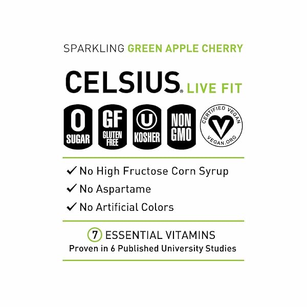 CELSIUS GREEN APPLE CHERRY 12OZ