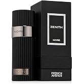 French Avenue Zenith Noire Eau de Parfum, Oriental Woody Fragrance for Men, Incense, Amber, Vetiver, 100ml