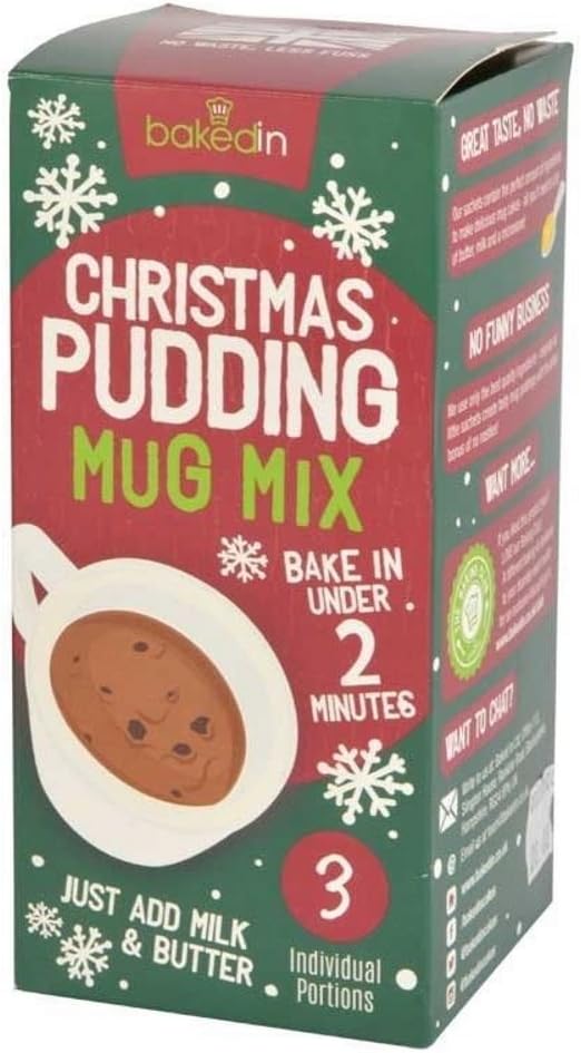 Bakedin Christmas Pudding Mug Baking Mix
