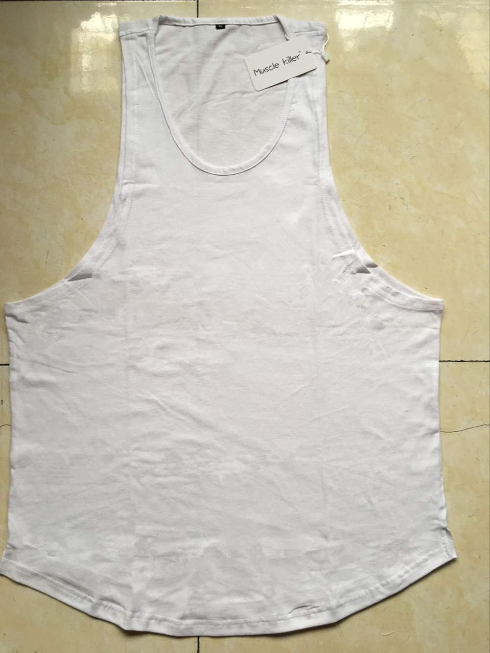 Muscle Killer 3 Pack Men's Muscle Gym Workout Stringer Tank Tops Bodybuilding Fitness T-Shirts: Clothing