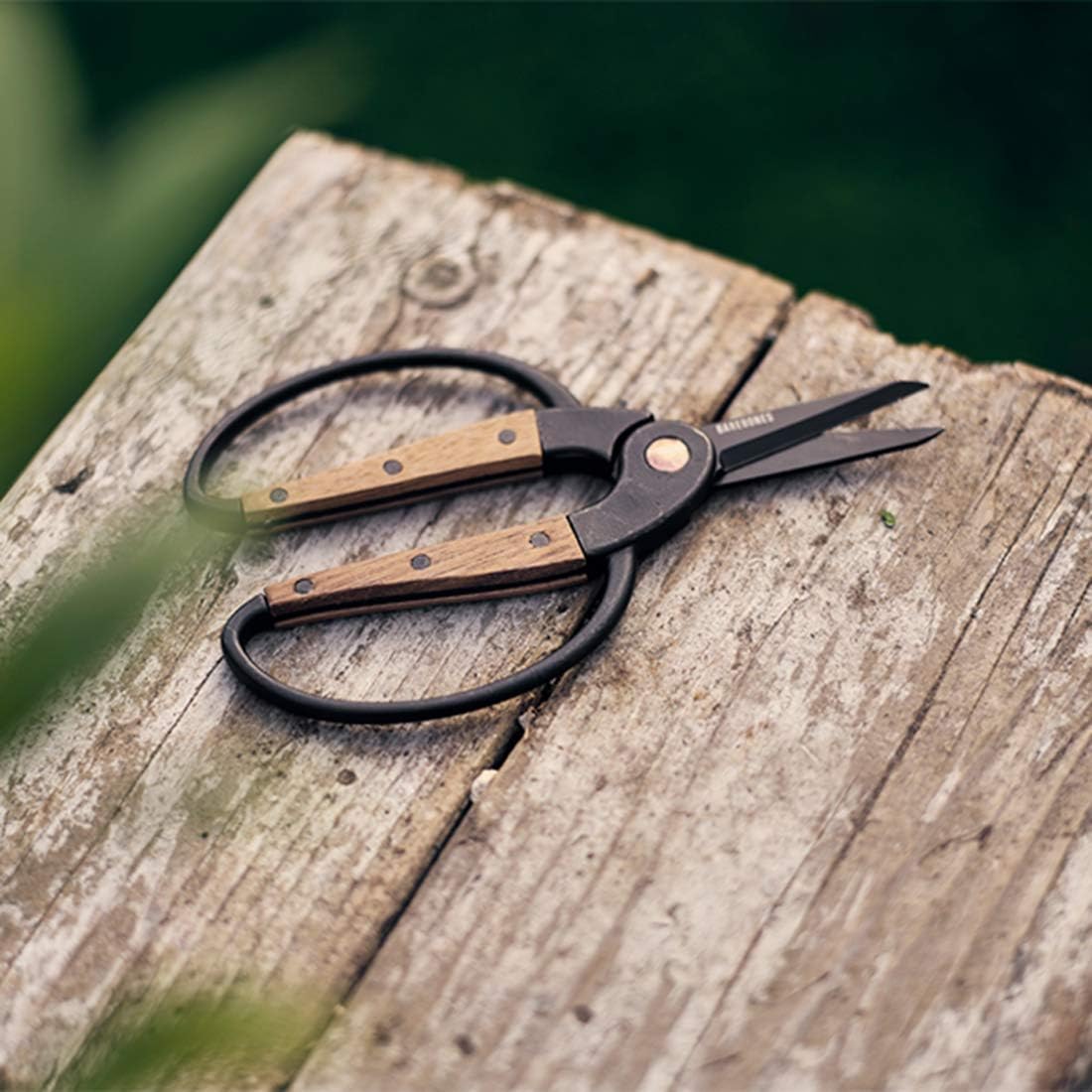Barebones | Walnut Scissors, Small - Ambidextrous Grip, Wide Handles & Comfortable Fit: Home Improvement