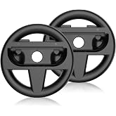 FrostVerve Steering Wheels Compatible with Switch 2 Console, Racing Wheels for Switch 2025 Controller Attachment Accessories 2 PCS