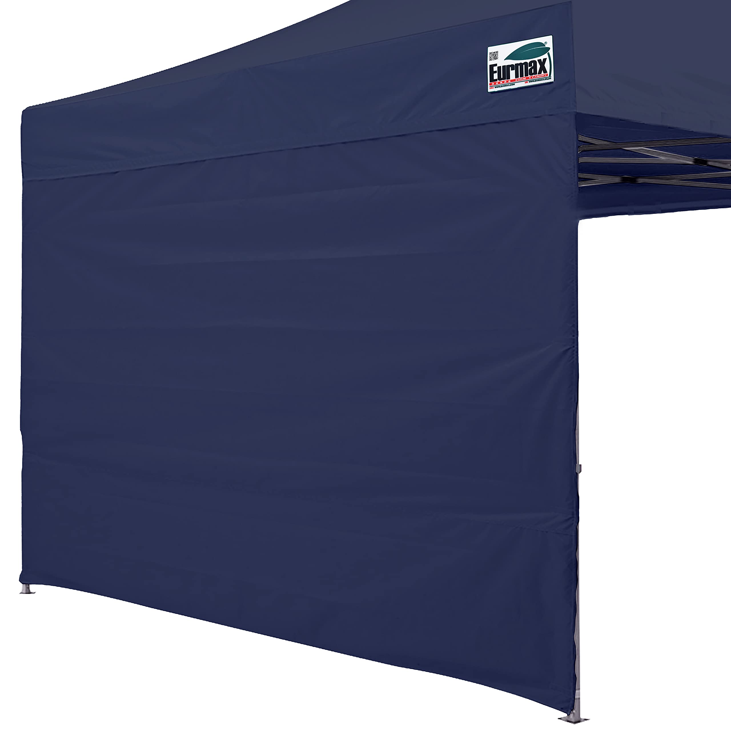 Eurmax USA Instant SunWall 10x10 Canopy Tent Sidewall, 1 Pack (Navy Blue)