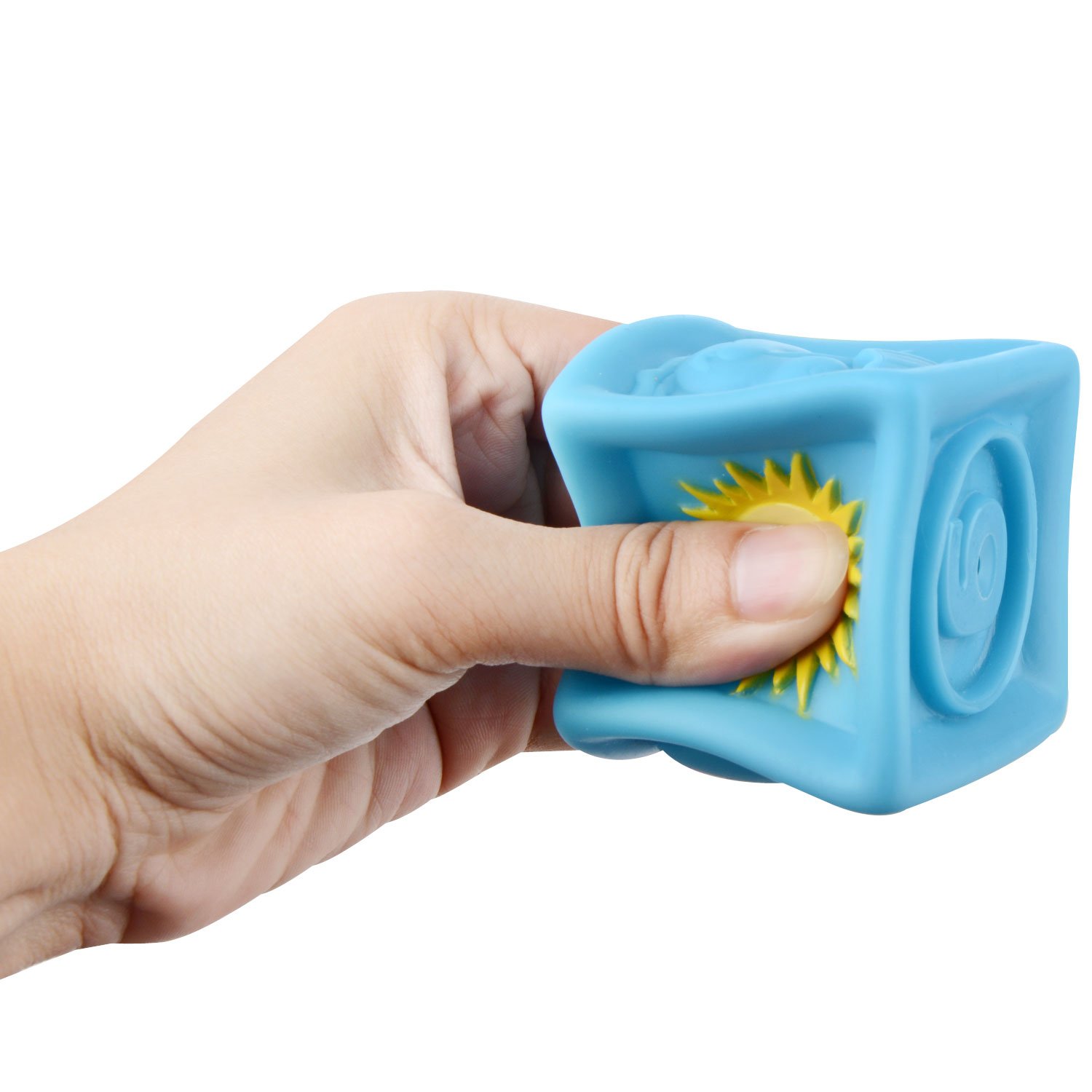 Moobom 10pcs bebé educación temprana juguetes aprieta pila bloque conjunto de juguete de baño para niños