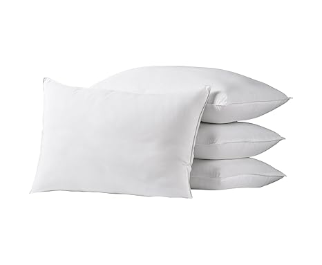 Home Essentials King Size Bed Pillows 4 Pack White Hotel Pillows