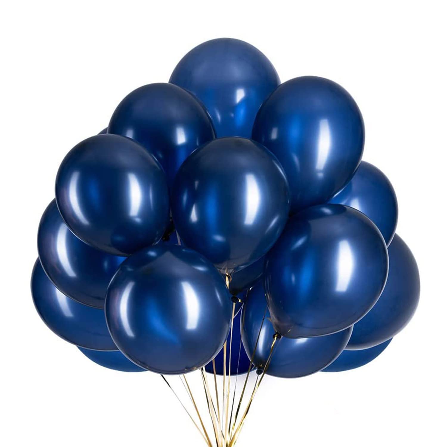 Vsosfiza 12inch Navy Blue Balloons, Navy Blue Latex Balloons(50Pack)