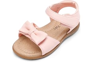 DREAM PAIRS Toddler/Little Kid Girls Sandals Fashion Bow Summer Shoes