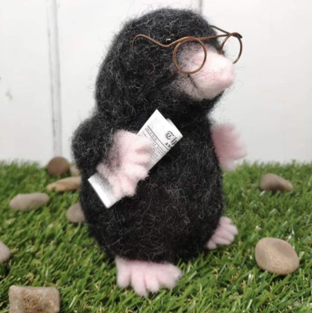 The Crafty Kit Company Mister Mole DIY Needle Felting Craft Kit for Beginners Kids and Adults - Made in The UK - Image 3