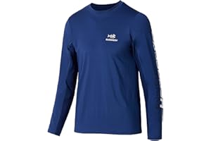 BASSDASH Youth Fishing T Shirts UPF 50+ Long Sleeve Performance UV Protection Tee for Boys Girls