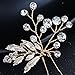 Miallo Wedding Hair Pins Bridal Headpiece Leaf bridal Decoration(Pack of 3)