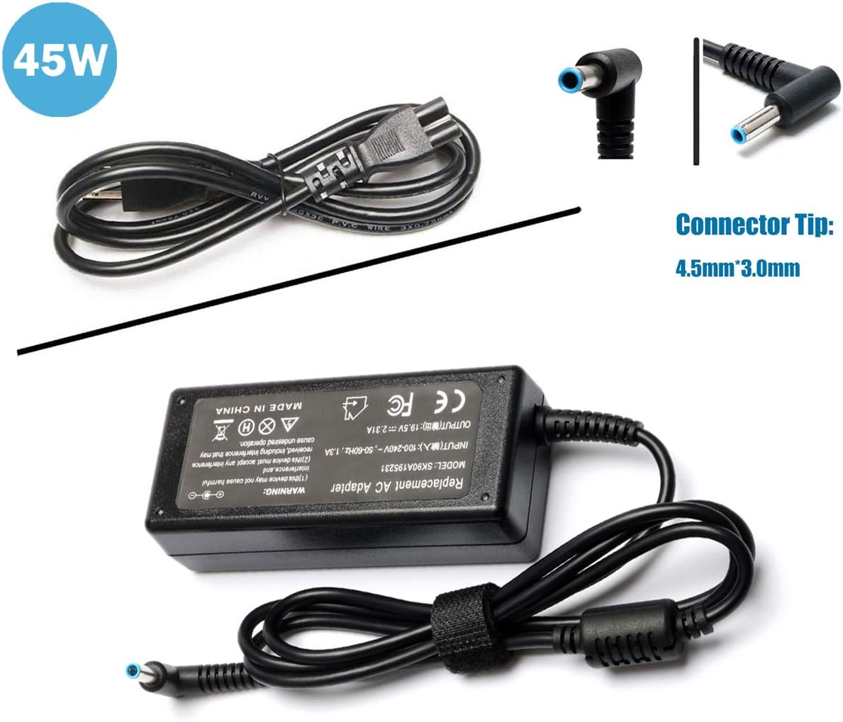 AC Adapter Charger For HP Stream 11-d010nr, 11-d011wm, 11-d020nr Notebook PCs
