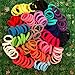 XIMA 60pcs Nylon Elastic Hair Ties Hair Ties Bands Rope No Crease Elastic Fabric Large Stretch Ouchless Ponytail Holders (60pcs-White(HT007-18))