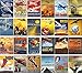 Vintage PostCards 24 pcs Vintage Travel Posters Aviation Planes European