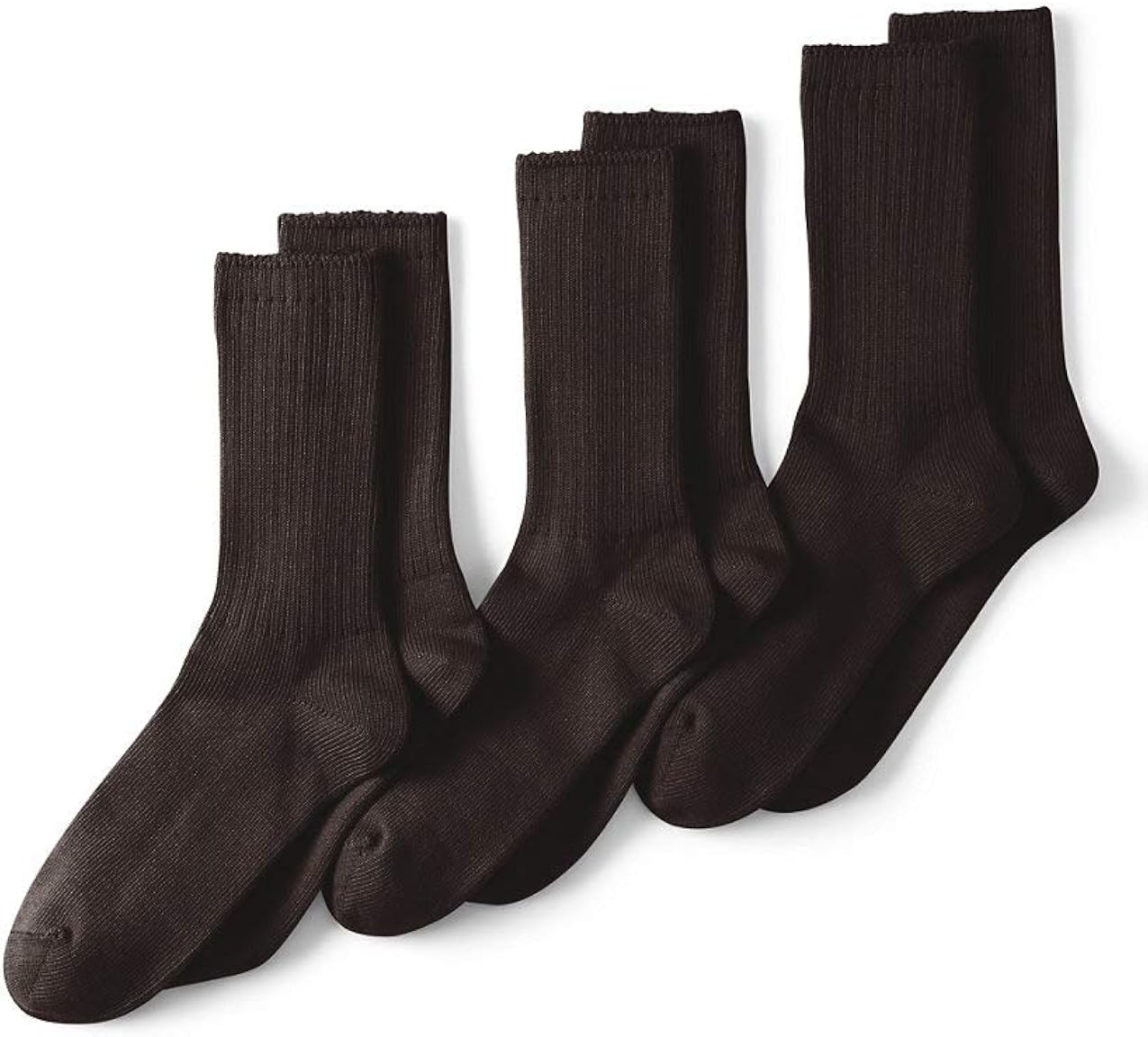 thumbnail image 2 of Wrangler Men's Cotton Crew Socks (3-Pack) – Comfortable, Cushioned, All-Season Wear 2 of 5