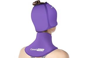 ComfiTECH Migraine Relief Cap & Neck Ice Pack Wrap Gel, Headache Relief Cap Cervical Ice Pack for Neck, Care Package Sinus Of