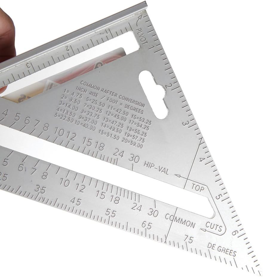 Tape Measure Measuring Tape, 7″ Square Carpenter’s Measuring Ruler