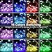 Nasharia 16 Colors LED Fairy Lights with Remote, 33 Ft 100 LEDs String Lights USB Powered Firefly Twinkle Lights Multi Color Changing Waterproof Silver Wire Lights for Bedroom Patio Garden Party
