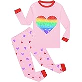 Dolphin&Fish Girls Cotton Pajamas Toddler 2 Pieces Pjs Kids Sleepwear Clothes Long sleeve Sets