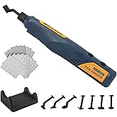 Bucasso Cordless Pen Sander, 5-Speed and USB Charging with LED Light, Multi-Purpose Power Tool, Mini Power Sander for Sanding